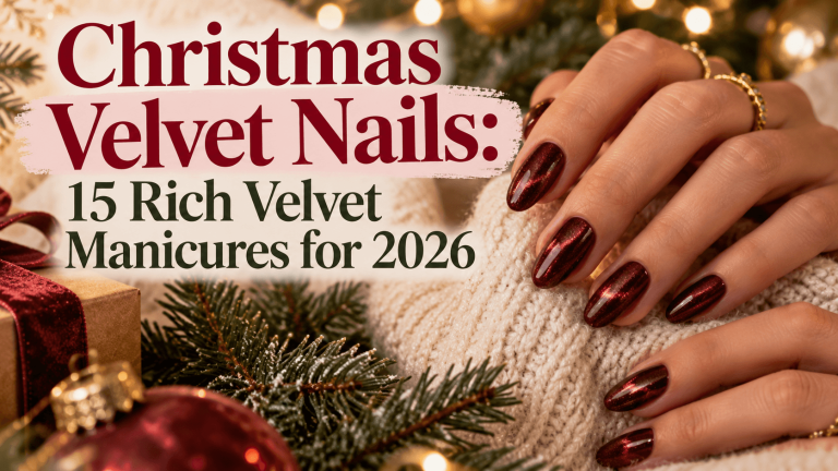 Christmas Velvet Nails: 15 Rich Velvet Manicures for 2026