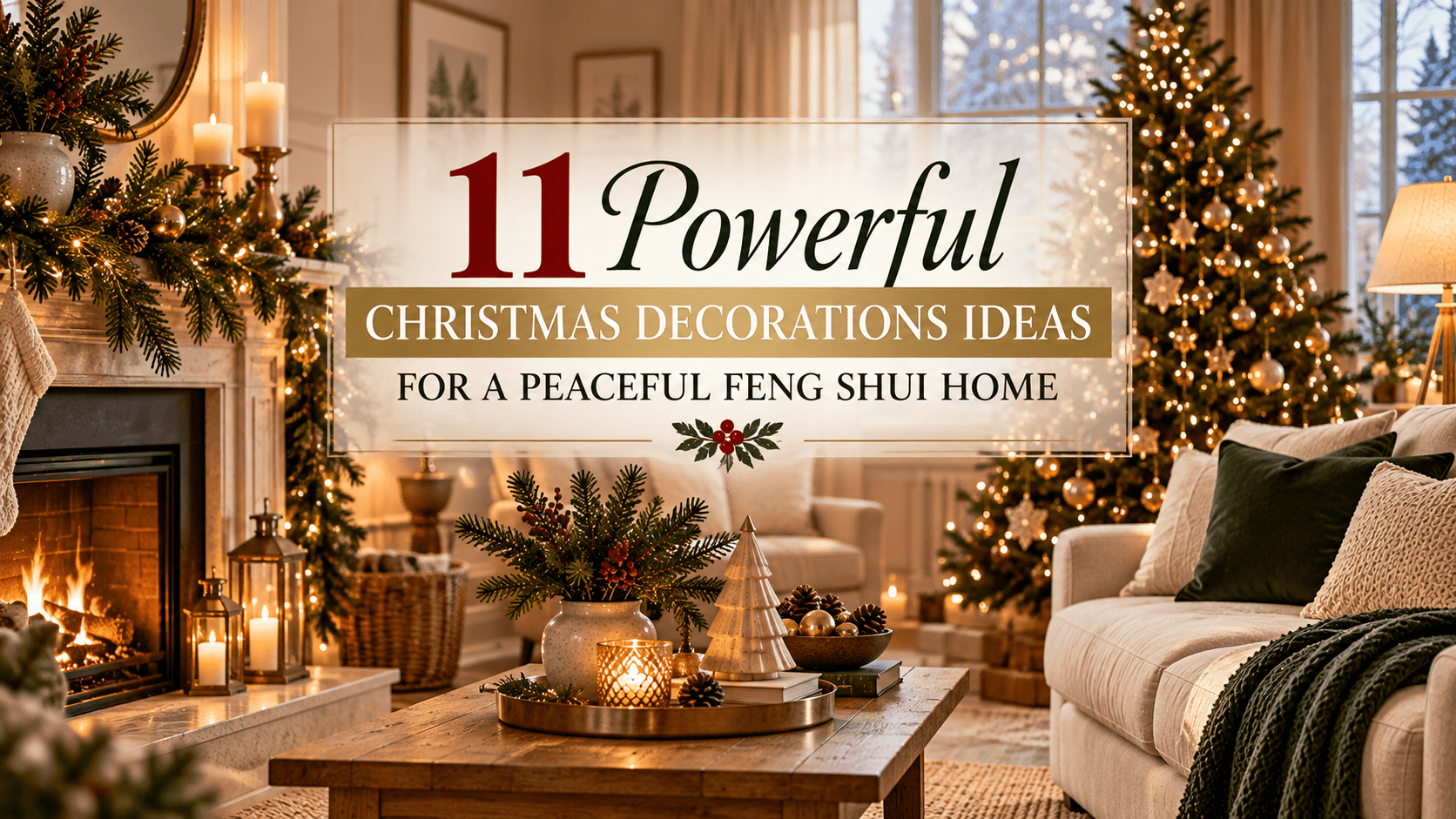 11 Powerful Christmas Decorations Ideas for a Peaceful Feng Shui Home