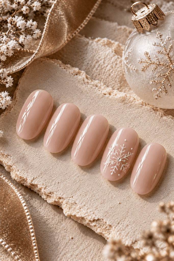 natural nude pink artificial manicure tips